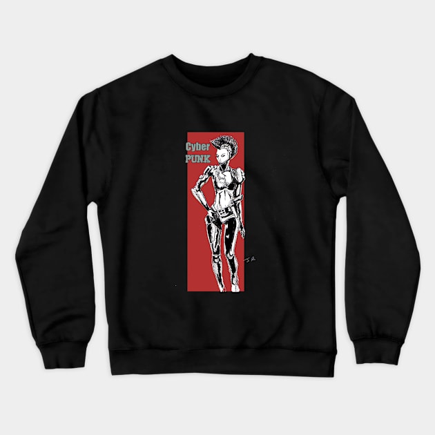 cyberpunk Crewneck Sweatshirt by kohtart